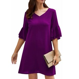 Simplefun Women's Dress Bell Sleeve NWT